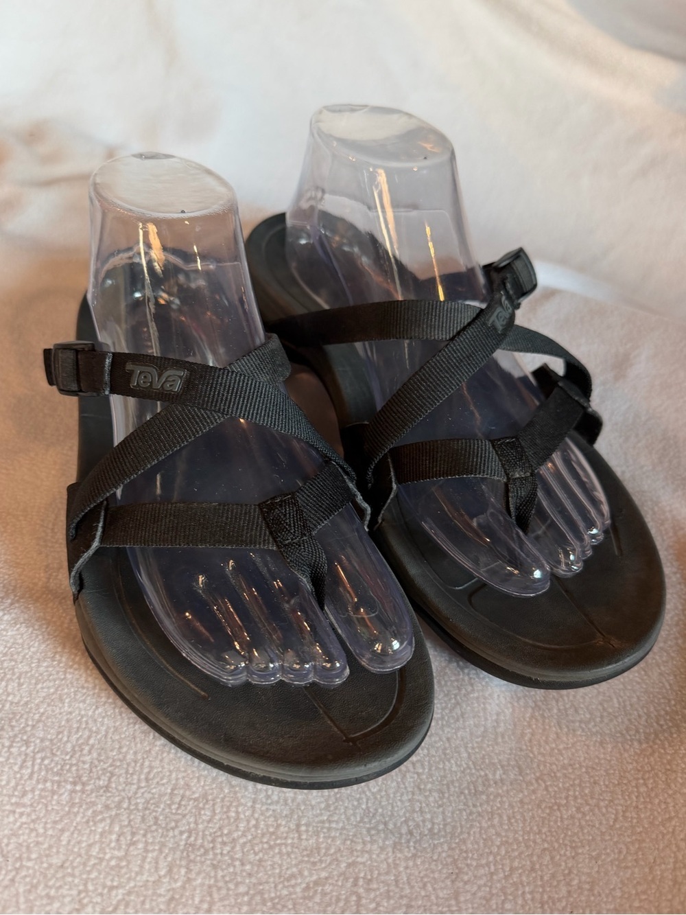 Teva Ascona Flip Women's Sandals Black Size 9.5
